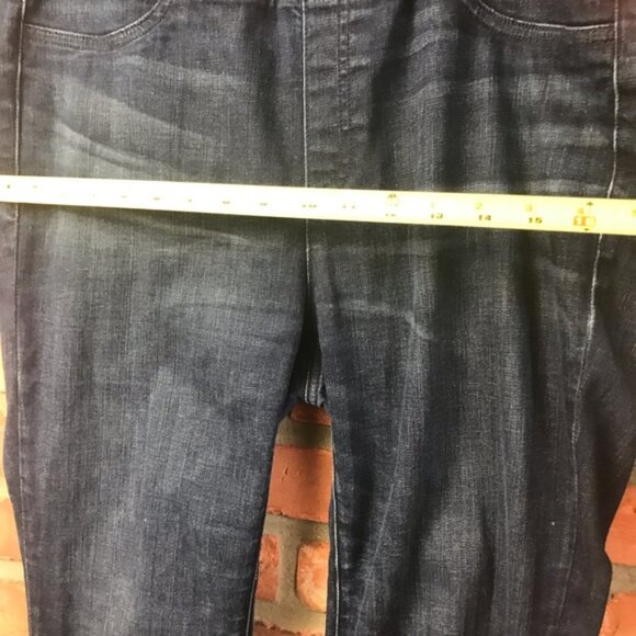 Eileen Fisher Stretch Organic Cotton Jeans Pull-On Minimalist Pants Denim Slim S - Picture 15 of 15